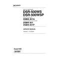 SONY DSR-500WSP VOLUME 2 Instrukcja Serwisowa