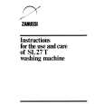 ZANUSSI SL27T Owners Manual