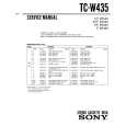 SONY TC-W435 Service Manual