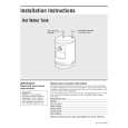 WHIRLPOOL GHWT160JXX0 Installation Manual