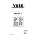 VOSS-ELECTROLUX DEK2450-AL VOSS/HIC- Owners Manual
