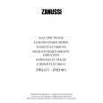 ZANUSSI ZHQ861W Owners Manual