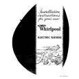 WHIRLPOOL RE953PXKT1 Installation Manual