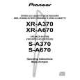 PIONEER XR-A370/YPWXJ Instrukcja Obsługi