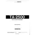 ONKYO TA-2500 Owners Manual