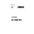 ZANUSSI ZC4400W3 Owners Manual