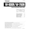 TEAC W700R Owners Manual