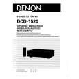 DENON DCD1520 Owners Manual