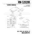 SONY RM-S2020K Manual de Servicio