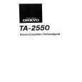 ONKYO TA-2550 Owners Manual