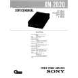 SONY XM2020 Manual de Servicio