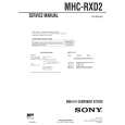 SONY MHCRXD2 Service Manual