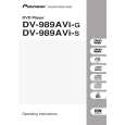 PIONEER DV-989AVI-S/HLXJ Manual de Usuario