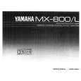 YAMAHA MX-800 Manual de Usuario