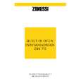 ZANUSSI ZBS772X Owners Manual