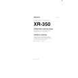 SONY XR-350 Owners Manual