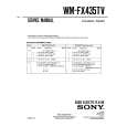 SONY WM-FX435TV Service Manual