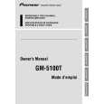 PIONEER GM-5100T/XU/EW Manual de Usuario