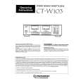PIONEER CT-W103 Owners Manual