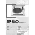 ROTEL RP-860 Manual de Usuario