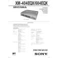 SONY XM-404QX Owners Manual