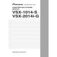 PIONEER VSX-2014I-G/SDLXJ Manual de Usuario