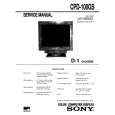 SONY CPD100GS Service Manual