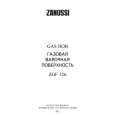 ZANUSSI ZGF326ICX Owners Manual