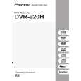 PIONEER DVR-920H-S/WYXU Manual de Usuario