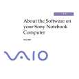 SONY PCG-F801/A VAIO Software Manual SONY PCG-F801/A VAIO Software Manual