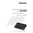 PANASONIC RK-H500 Owners Manual