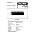 SANYO JA540 Service Manual