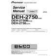 PIONEER DEH-2750/XU/CN Instrukcja Serwisowa