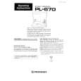 PIONEER PL670 Owners Manual