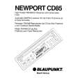 BLAUPUNKT NEWPORT CD85 Owners Manual