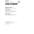 SONY CDX-U300RF Owners Manual