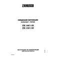 ZANUSSI ZK23/11R Owners Manual