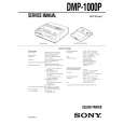 SONY DMP-1000P Instrukcja Obsługi