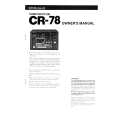 ROLAND CR-78 Owners Manual