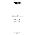 ZANUSSI ZGG759XR Owners Manual