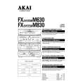 AKAI HX-M630W Owners Manual