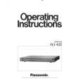 PANASONIC WJ420 Owners Manual PANASONIC WJ420 Owners Manual
