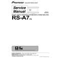 PIONEER RS-A7/EW5 Instrukcja Serwisowa