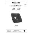 WATSON CD7506 Instrukcja Serwisowa