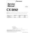 PIONEER CX892 Instrukcja Serwisowa