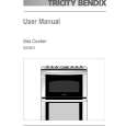 TRICITY BENDIX SG550/1WN Manual de Usuario