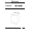 ELECTROLUX WH2030 Owners Manual