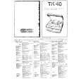 GRUNDIG TK40 Owners Manual