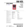 SONY NWHD5 Service Manual