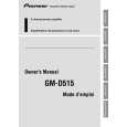 PIONEER GM-D515/XH/EW Instrukcja Obsługi